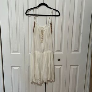 Freeway White Bohemian Mini Dress